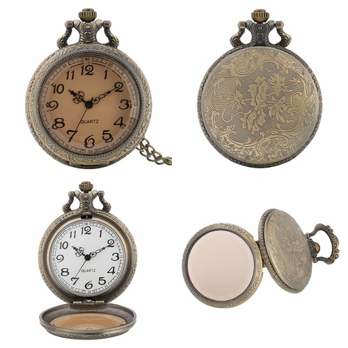 Steampunk quartz analog pocket - quartz,