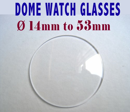 Dome watch crystal glass - crystal,