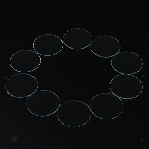 10pcs flat mineral crystal - flat,